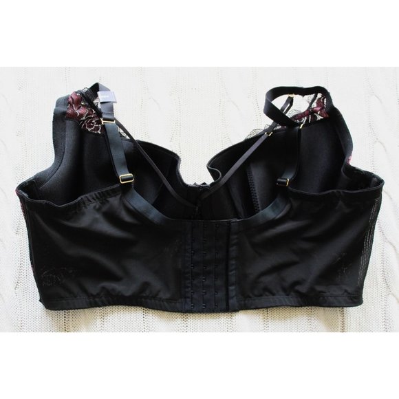 NWOT CACIQUE Lane Bryant Lace Lightly Lined French Balconette Bra, Size 44DDD - Picture 3 of 11